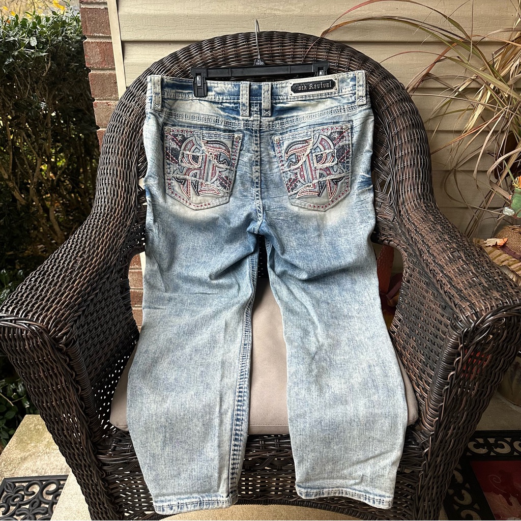 Rock Revival Eilish Mid-Rise Ankle Skinny Stretch Jean 34x27